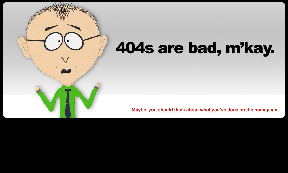 Best 404 pages: South Park